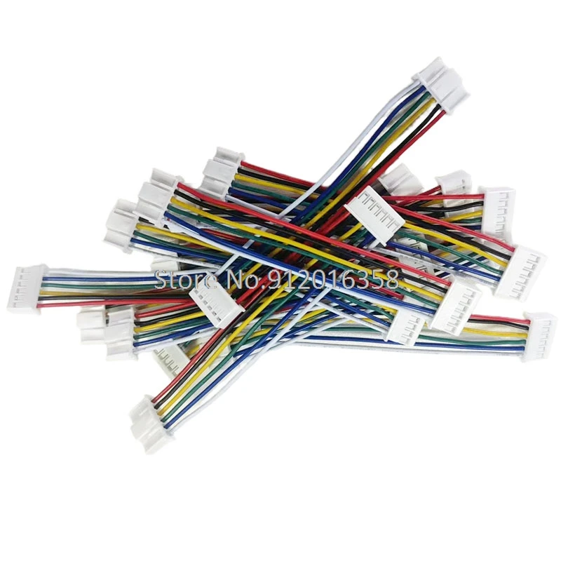 5CM 24 AWG JST XA2.5 XA2.5MM 2.5 2P/3P/4P/5P/6 Pin Female Female Double Connector with Flat Cable 50MM 1007 Cable Assemblies