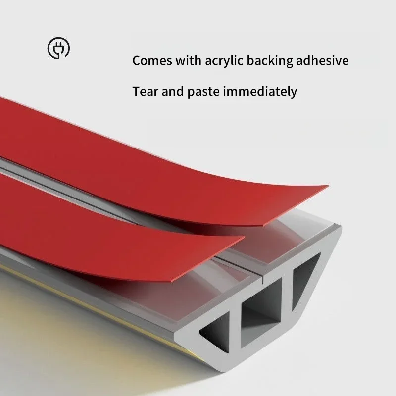 1M Floor Cord Cover Protector Overfloor Cord Protector Self Adhesive Power Cable Protector Silicone Cord Extension Protect Wires