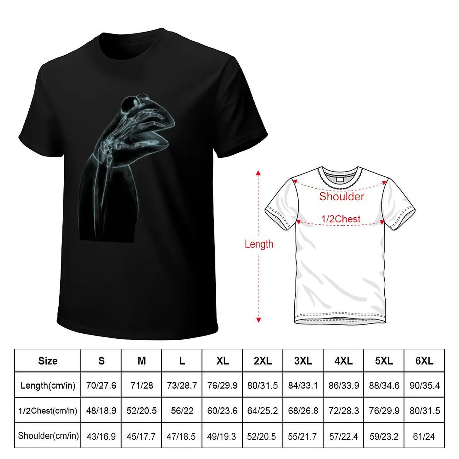 Kermit X-Ray T-Shirt Stylish Graphic Short Sleeve Top