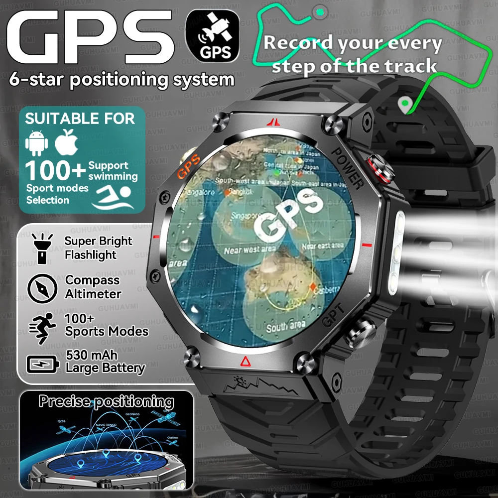 

Новые смарт-часы T-Rex 3 Ultra Outdoors с GPS 5TM, водонепроницаемые, встроенные, двухдиапазонные, GNSS, альтиметр, спортивные, для плавания, мужские военные умные часы