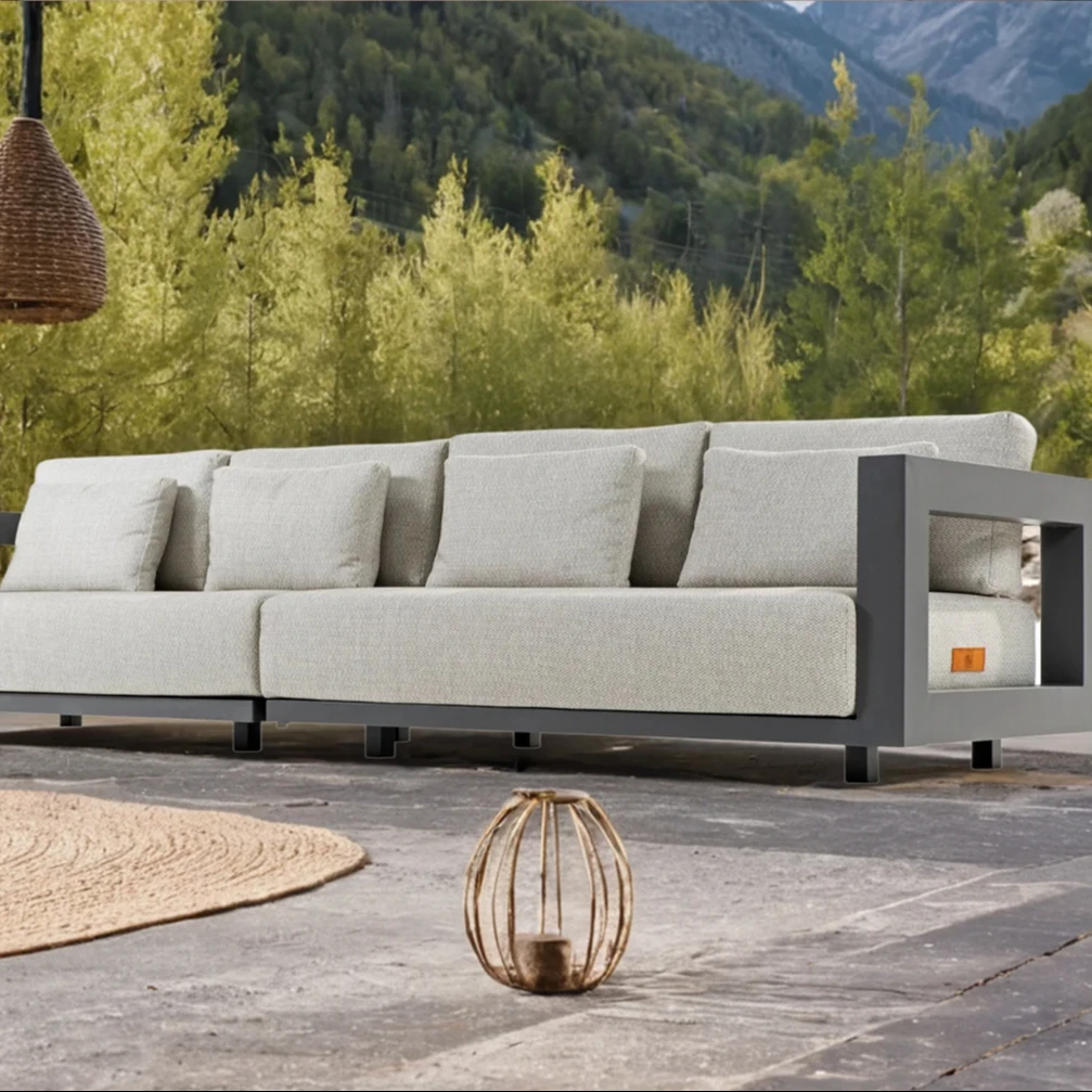 

Sofa Outdoor Furniture Garden Set Waterproof Aluminum Pool Patio Sectional Sofas