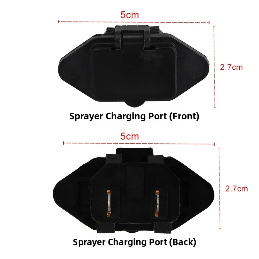 1pc 12V DC Charging Port With Wire For Electric Agricultural sprayers Garden Power Tool Accessories Replacement Charging Port