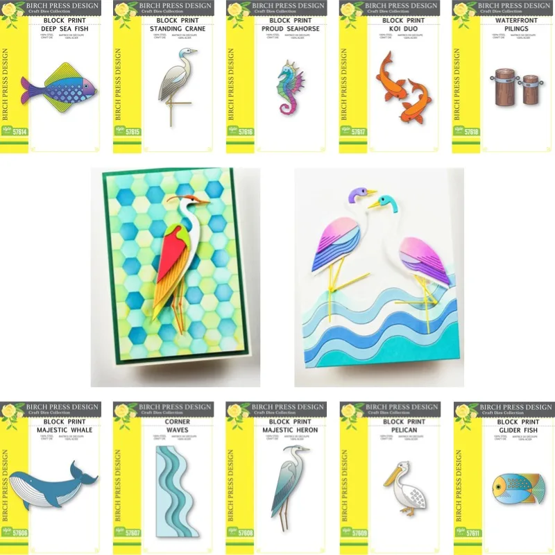 Floating Jelly Fish Curious Seagull Metal Cutting Dies New Arrival 2026 DIY Molds Scrap Booking Paper Making Die Cuts Crafts