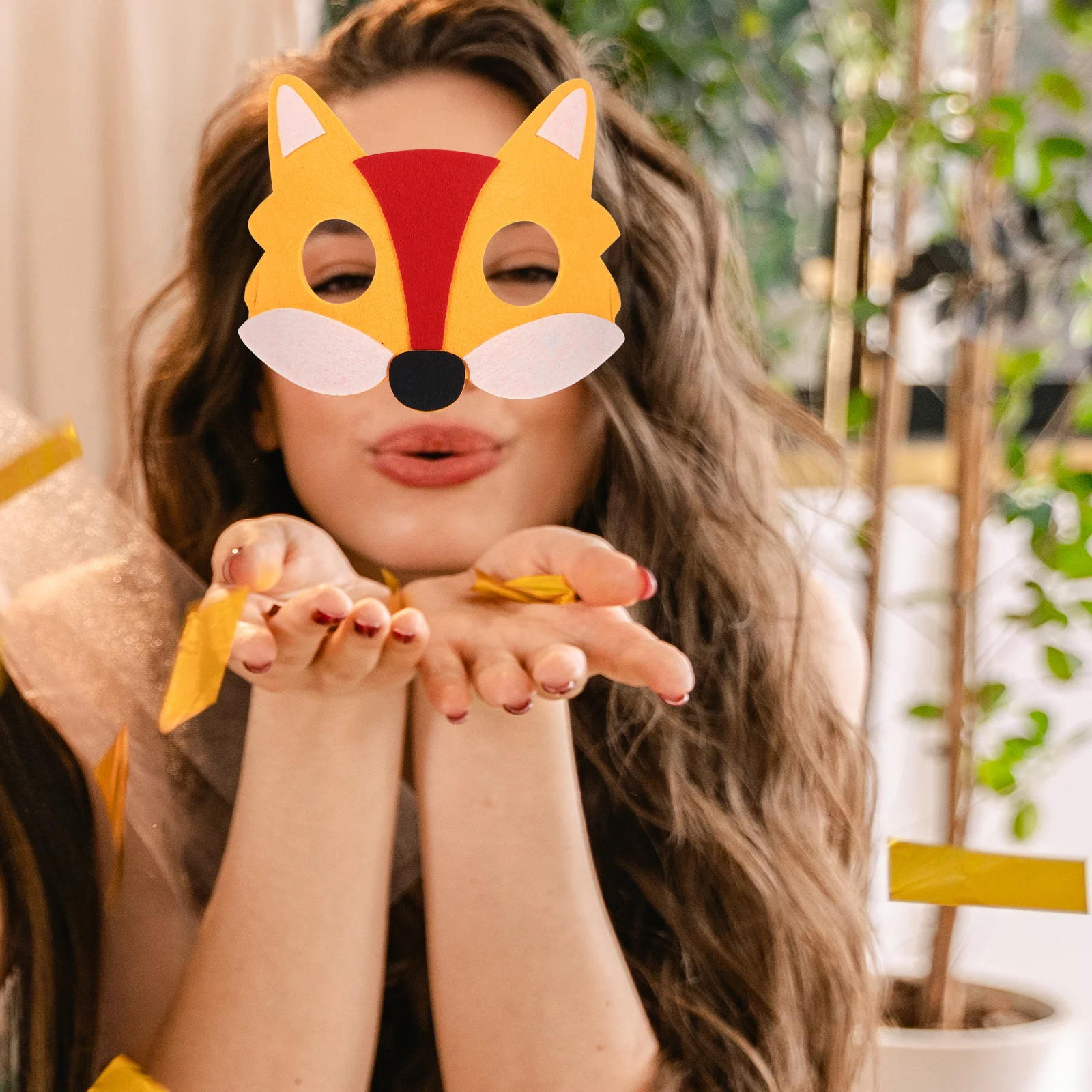 

6Pcs Masks Halloween Half Face Animal Mask Cosplay Prop for Costume Parties Carnivals and Theme Events