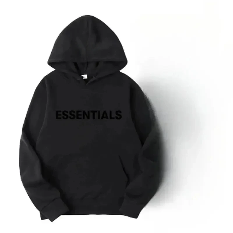 Essentials Autumn Winter Men Women Hooded Sweatshirt Suit Pure Cotton Couple Jogging Sweatshirts Oversized Streetwear Tracksuit