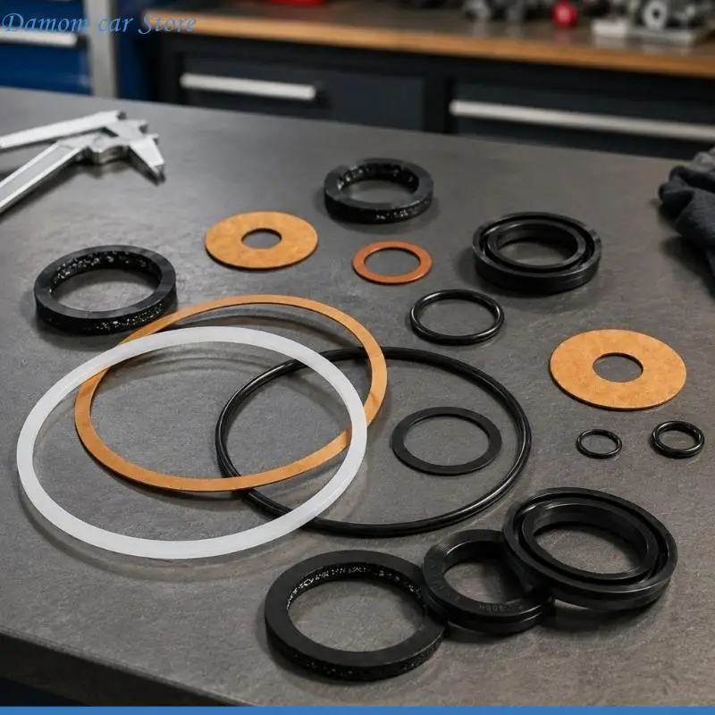 A2UC Oil Gasket, Sealing Piece, and Washer Assortment for Wudel 711 Transmission Lift Hydraulic Packing Repair and Parts
