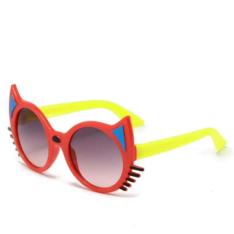 New Cartoon Childrens Sunglasses Kitten Baby Sunglasses Cute PC Kids Sunglasses Multi-color Visor UV400 Protection Eyewear