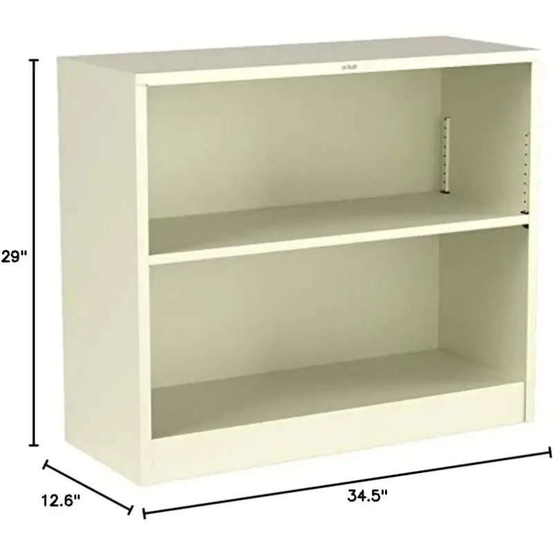 خزانة كتب معدنية - خزانة كتب برفين، 34-1/2 عرض × 12-5/8 عمق × 29 ساعة، معجون (S30ABC)