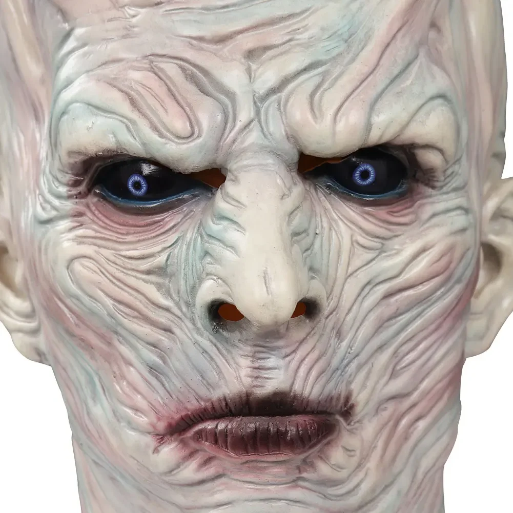 Night King Mask Horror Mask for Men, Halloween Masplay, Tim ade Cosplay Costume Accessrespiration, Male planchers y, Full Face Helmet for Disguise, Roleplay