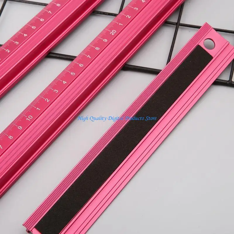 U2JE Professional Aluminum Alloy Straight Ruler Protective Scale Measuring Engineers