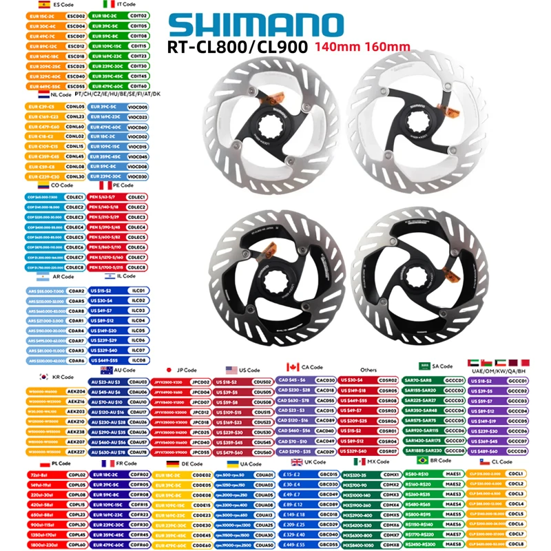 �y�Z�[�����z�V�}�m RT-CL800 RT-CL900 �u���[�L���[�^�[ �Z���^�[���b�N ICE TECHNOLOGIES FREEZA 140mm 160mm ULTEGRA XTR DURA-ACE�V�}�m �o�C�N�p�[�c