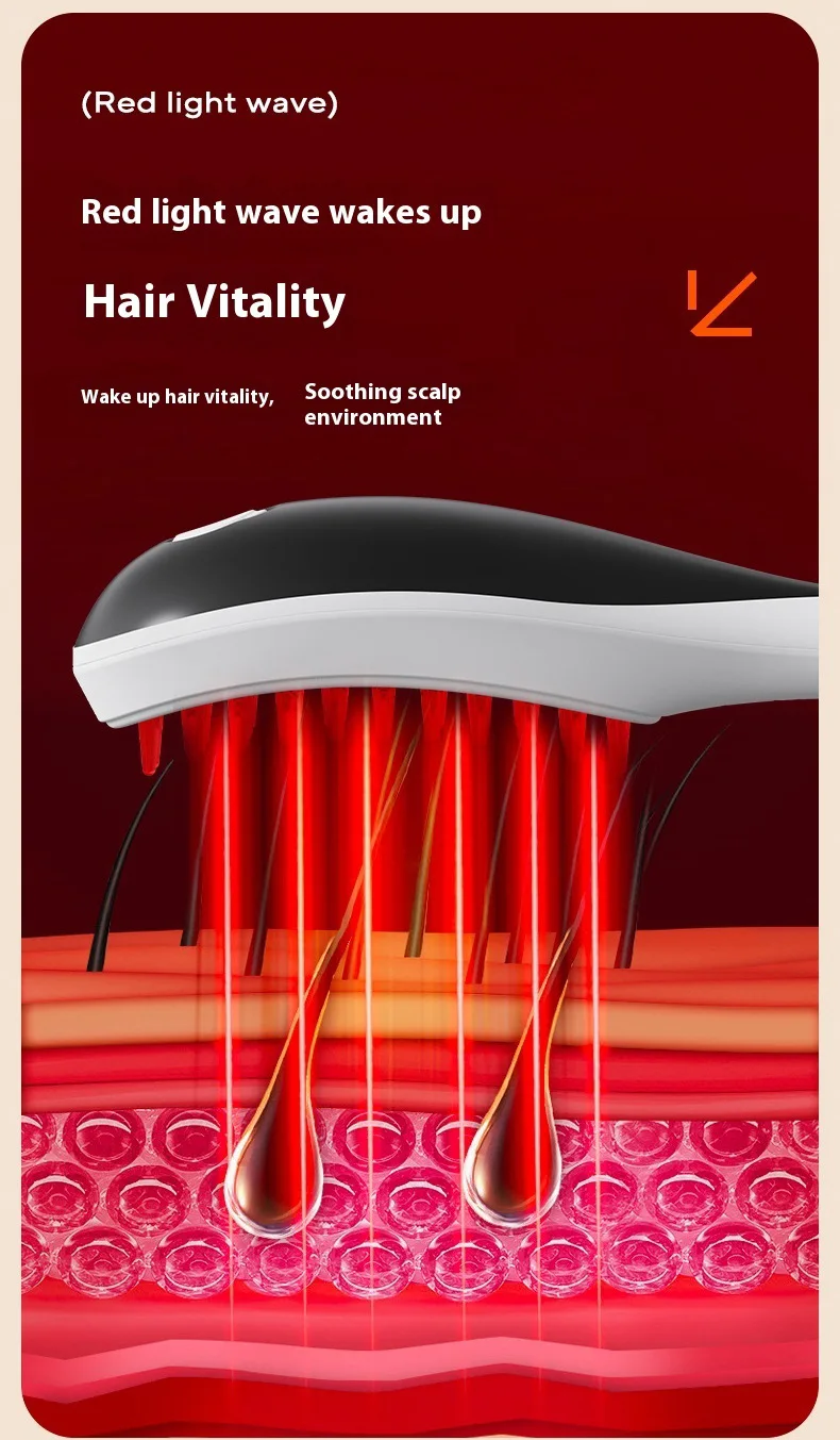 

Multi-function hair loss prevention laser comb massage comb beauty skin care