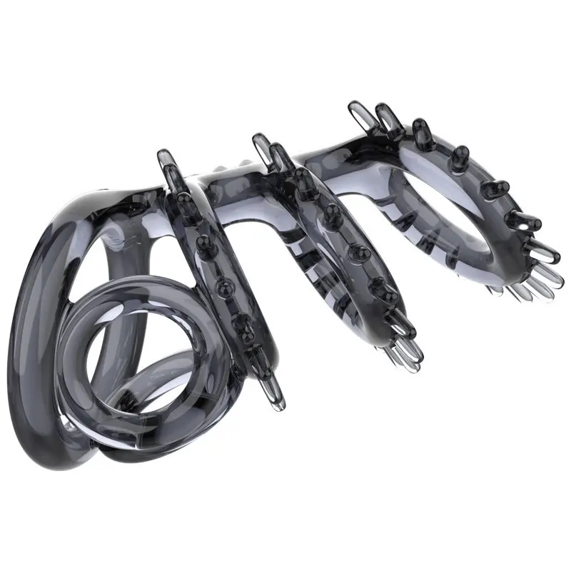 Silicone Penis Ring Adult Men Ejaculation Delay Dick Cock Enlargement Durable Sex Toys For Male Sex Ring Stimulating Vagina