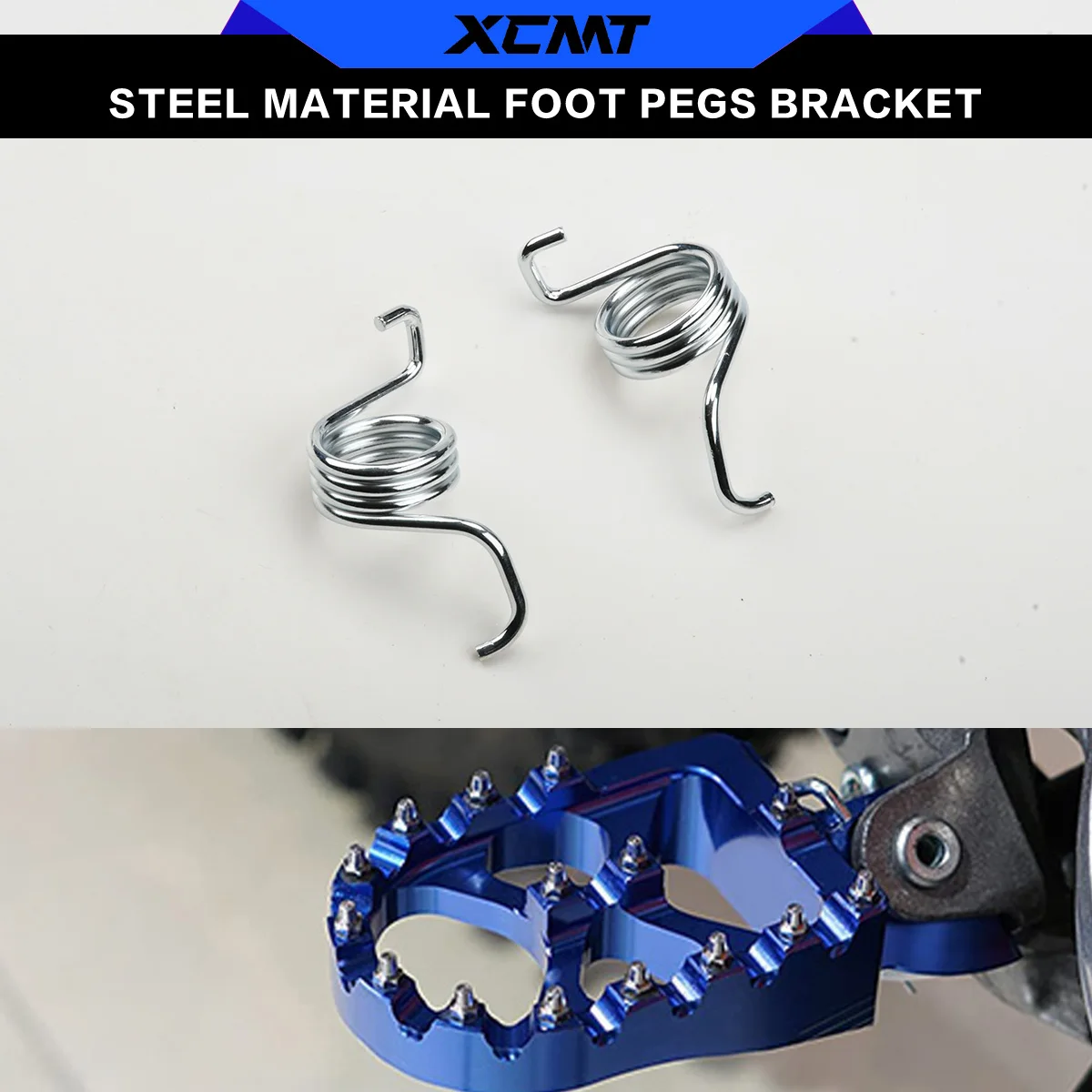 A Pair Foot Peg Footpegs Spring For Yamaha YZ85 YZ125 YZ250 YZ125X YZ250X YZ250F YZ450F YZ250FX YZ450FX WR250F WR450F