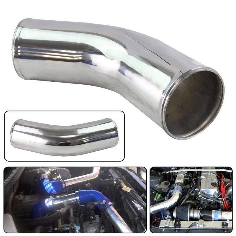 

45 Degree Different Inlet/Outlet size 89-127mm/ 3.5-5.0" inch Universal Aluminum Intercooler Intake Pipe L=300mm