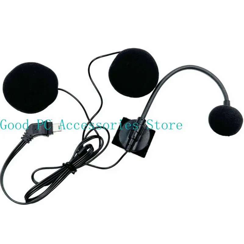 R53C Helm Setengah Helm Motor Earphone Headphone Helm Intercom Helm