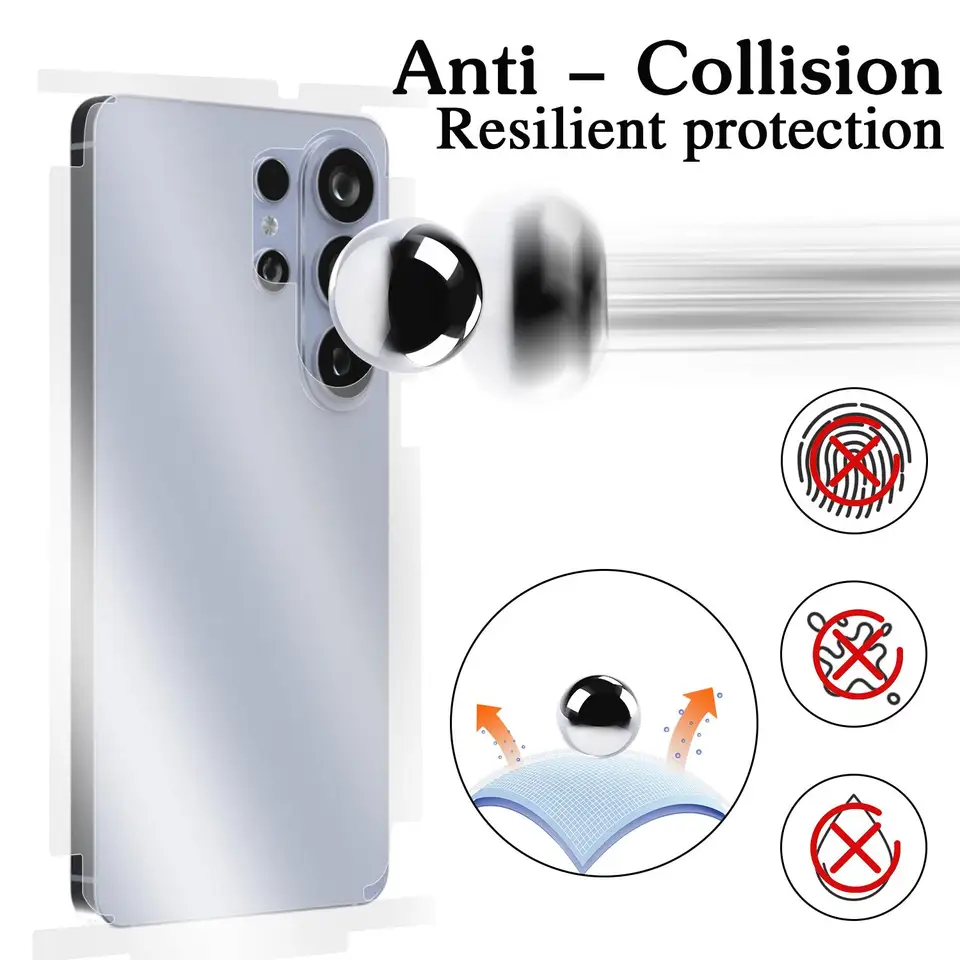 Para Samsung Galaxy S26 Ultra Plus S26U HD Marco Lateral Trasero Película Protectora de Cobertura Completa para S26Ultra Borde Mate Película de Hidrogel 3