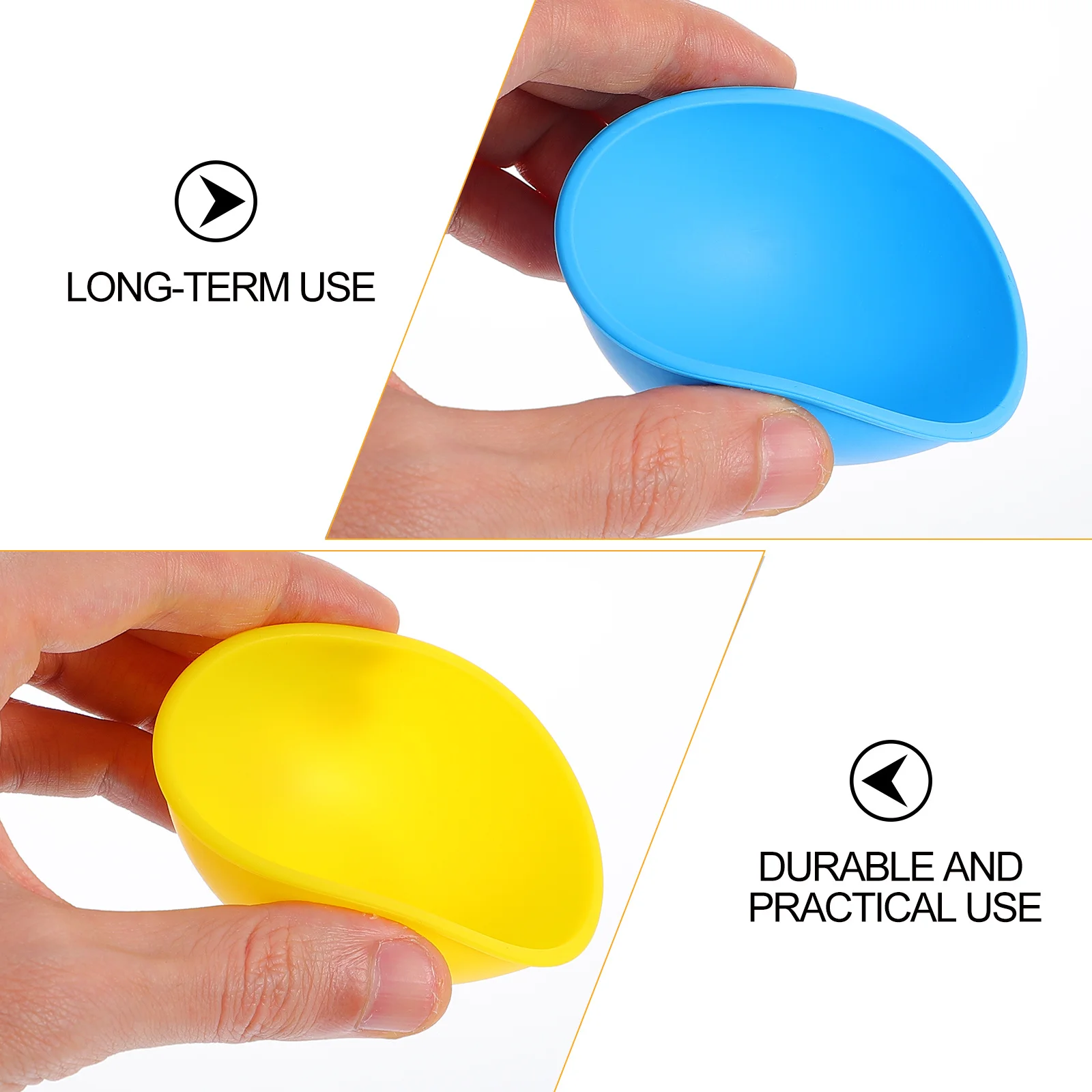 

5pcs Baby Food Bowls Side Dish Plates Silicone Sauce Dishes Side Plates Non Breakable Dipping Bowls Kitchen Bar Use