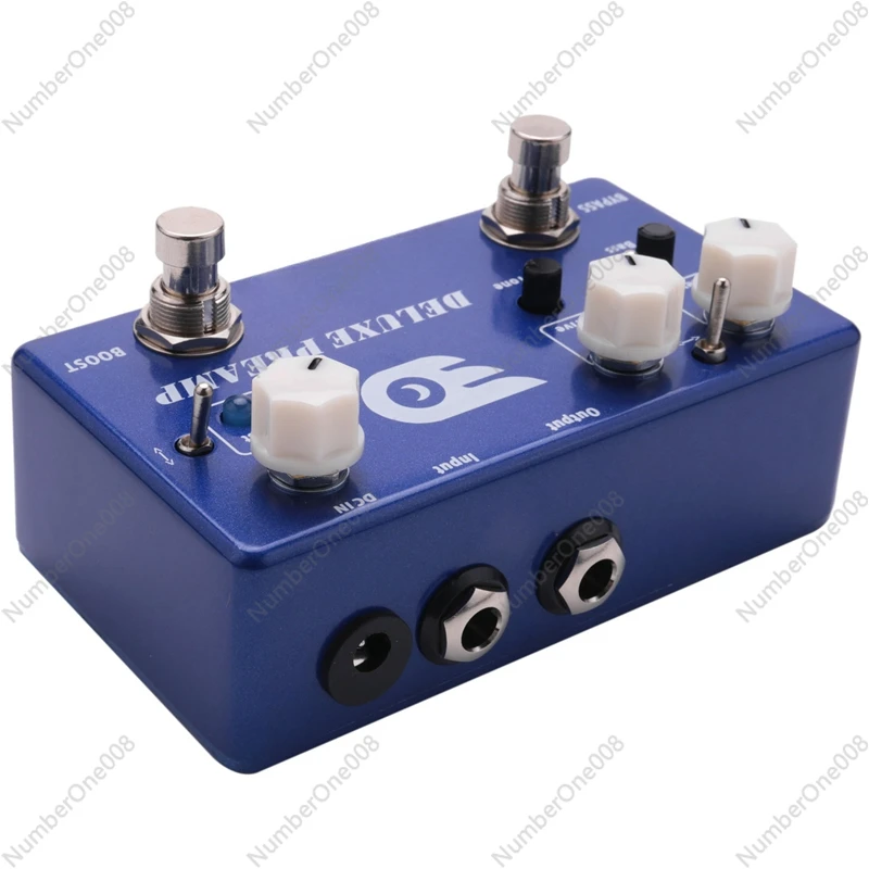 

Deluxe Preamp Guitar Effect Pedal 2 In 1 Boost Classic Overdrive Effects Metal Shell With True Bypass Guitar Accessories