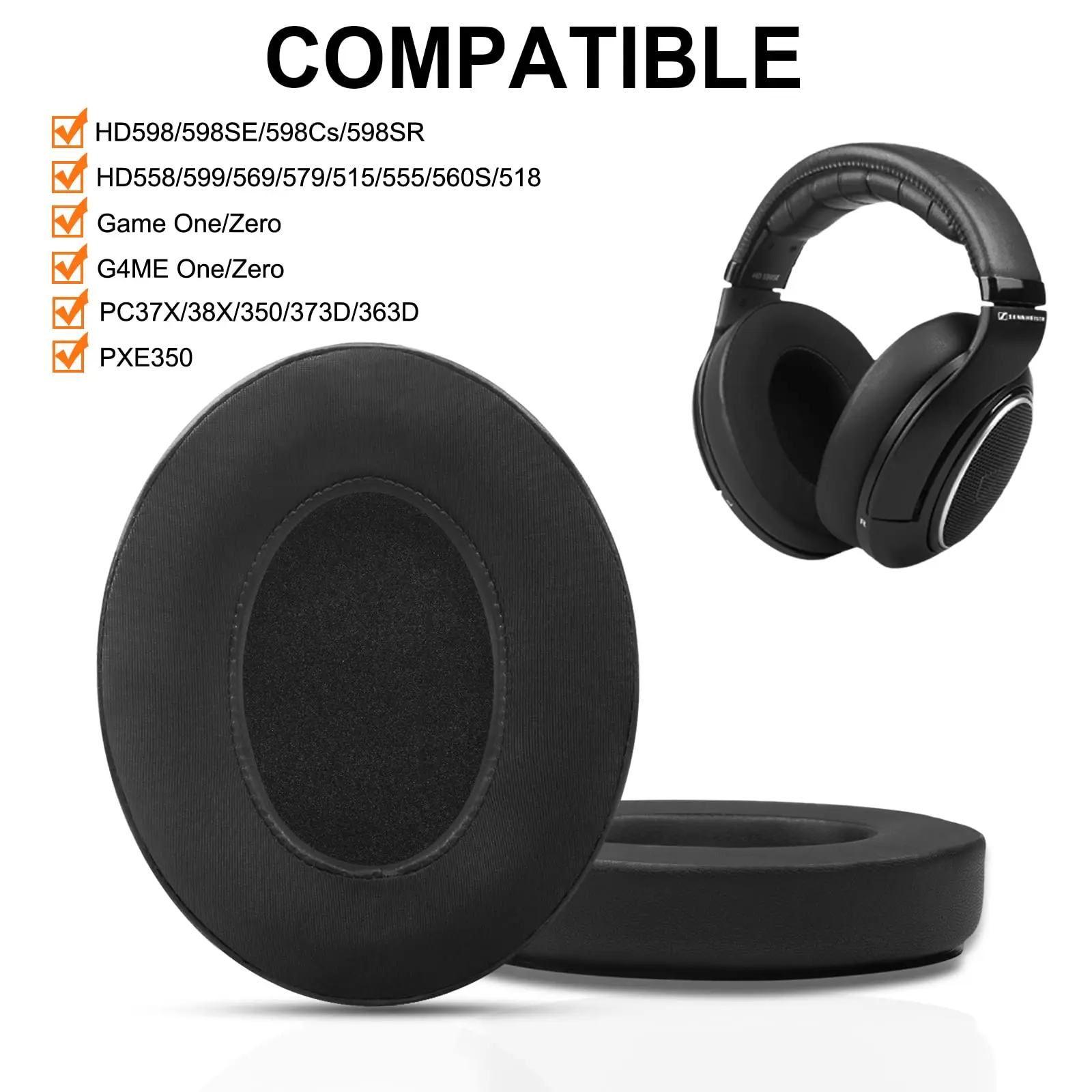 Cooling-żel zamienne Earpads poduszki do słuchawek Sennheiser HD598/HD558/HD599/HD569/HD579/HD515/HD555/HD560s/HD518