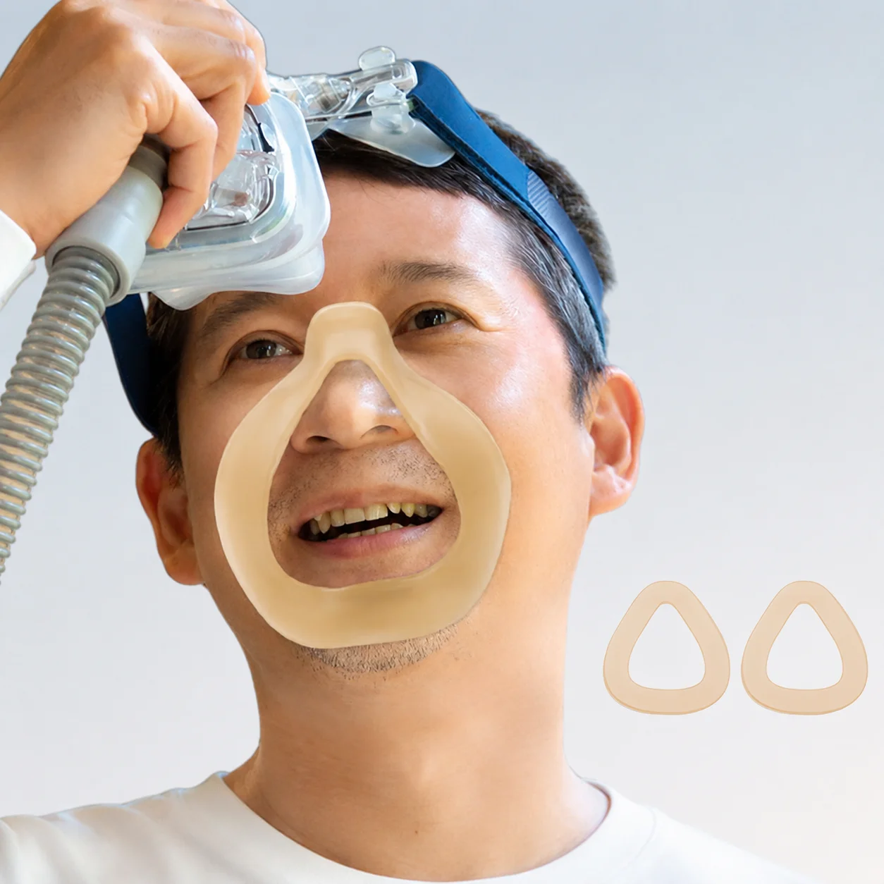 CPAP Silicone Mask Liners-CPAP Nose Pads-Reduce Air Leaks and Painful Blisters Comfort Nose Pad for Full Face Masks