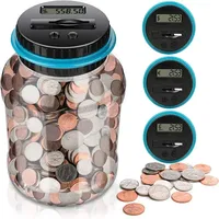 Large Piggy Bank Digital Coin Counting Bank with LCD Counter 1.8L Capacity Coin Bank Money Jar for Boys and Girls Gifts