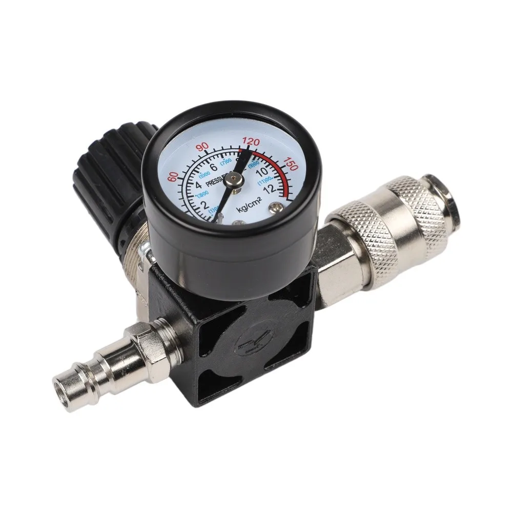 Square Pressure Regulating Valve With Iron Strap European for triple Joint 140 PSI Adjustment Range European Three-in-One Joint