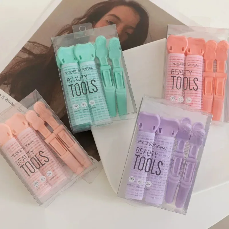 مشبك شعر لصالونات التجميل لتثبيت جذور خط الشعر العالي مع غرة هوائية، أداة تقسيم احترافية لوصلات الشعر