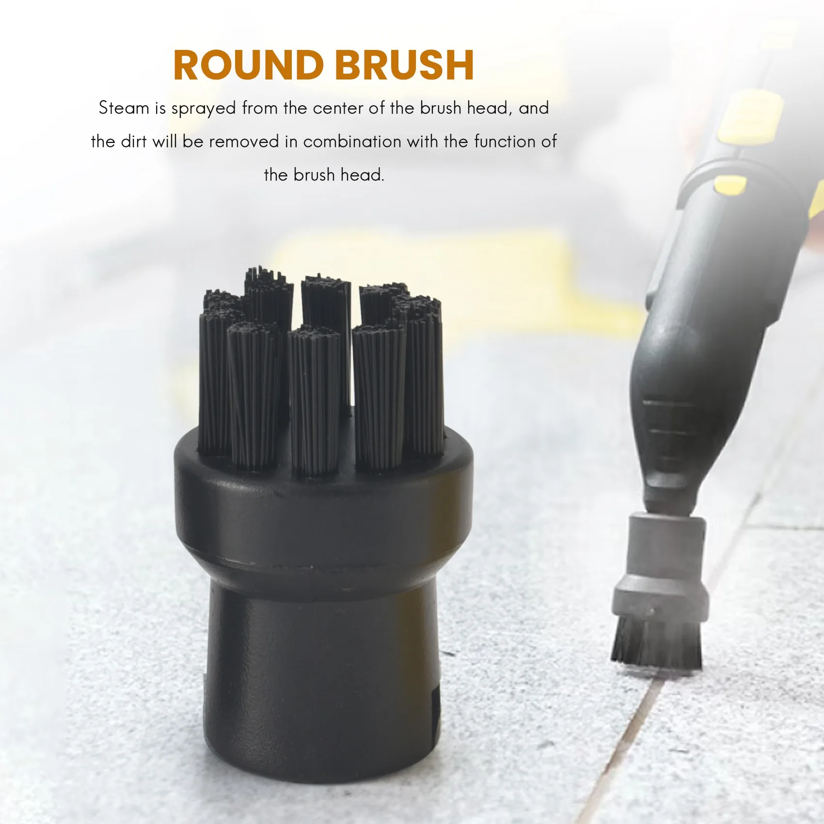 A01M круглая щетка для KARCHER SC1 SC2 SC3 SC4 SC5 CTK10 SG4/4 и т. д. серии SC, запасные части для пароочистителя, насадка