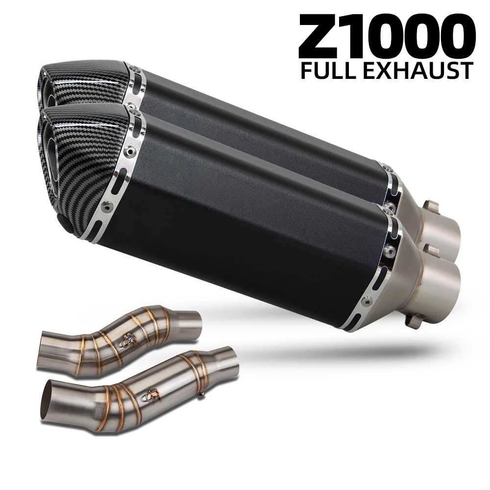 

For Kawasaki Ninja1000 Z1000 Z1000SX 2010-2020 370MM Slip on Line Motorcycle Exhaust Muffler Street Bike Escape Kit