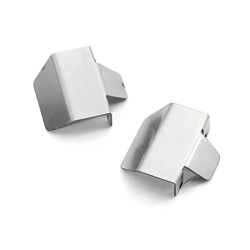 Protector de armadura de chasis de parachoques de placa de deslizamiento de acero inoxidable para piezas de actualización de coche 1/10 YK4106 YK4107 RC, accesorios de protección resistentes