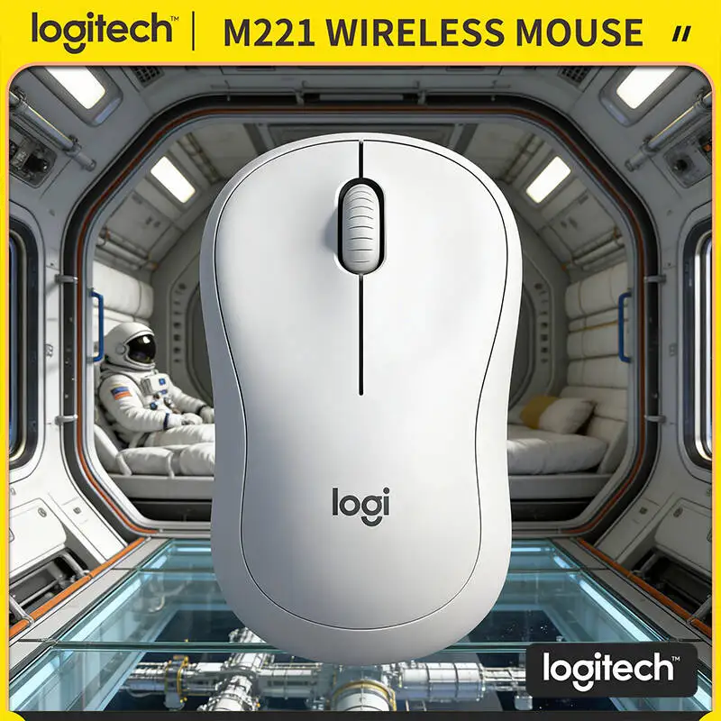 

Беспроводная бесшумная мышь Logitech M221 - 18 месяцев работы от батареи, USB-наноприемник, 75 г, легкая, совместима с Windows, Mac, Linux, ПК и другими устройствами