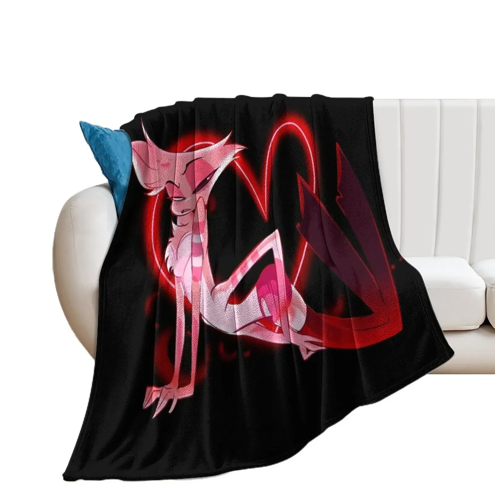 addict w/ heart Throw Blanket for sofa For Decorative Sofa Designers wednesday Blankets