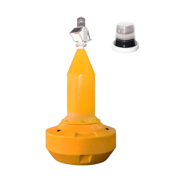 Short Lead Time Marine Equipment Floating Marker Buoy Warning Light Buoy Plastic Buoy Marker With Light For Sale