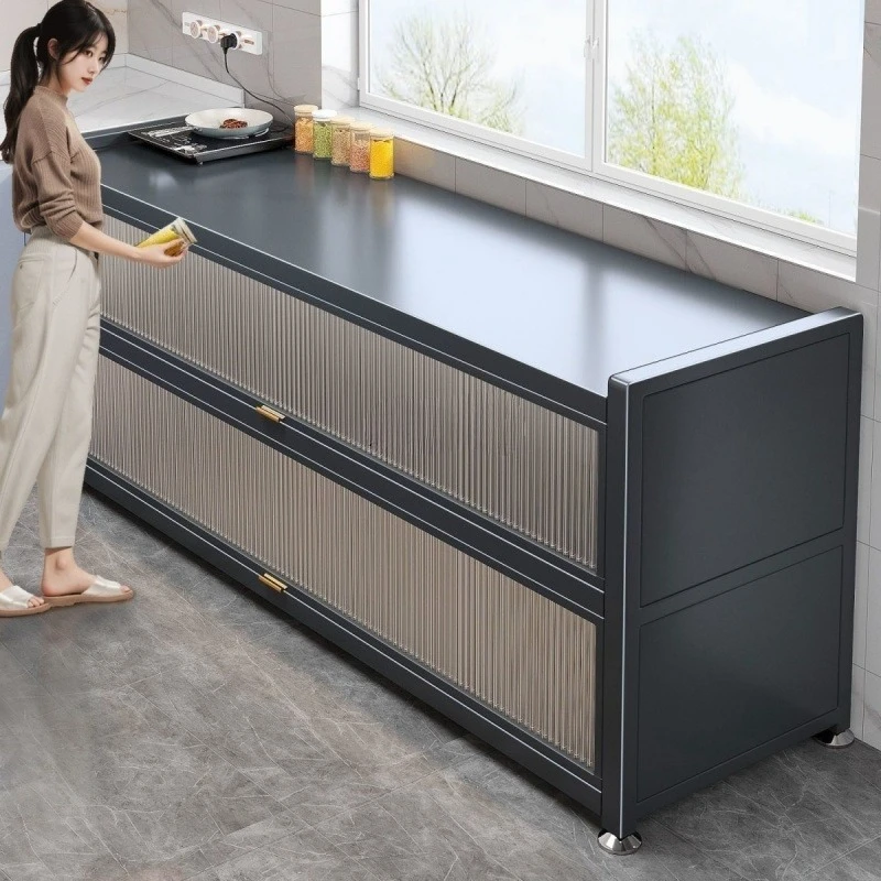 Kitchen storage rack, floor-standing multi-layer storage cabinet, sideboard cabinet