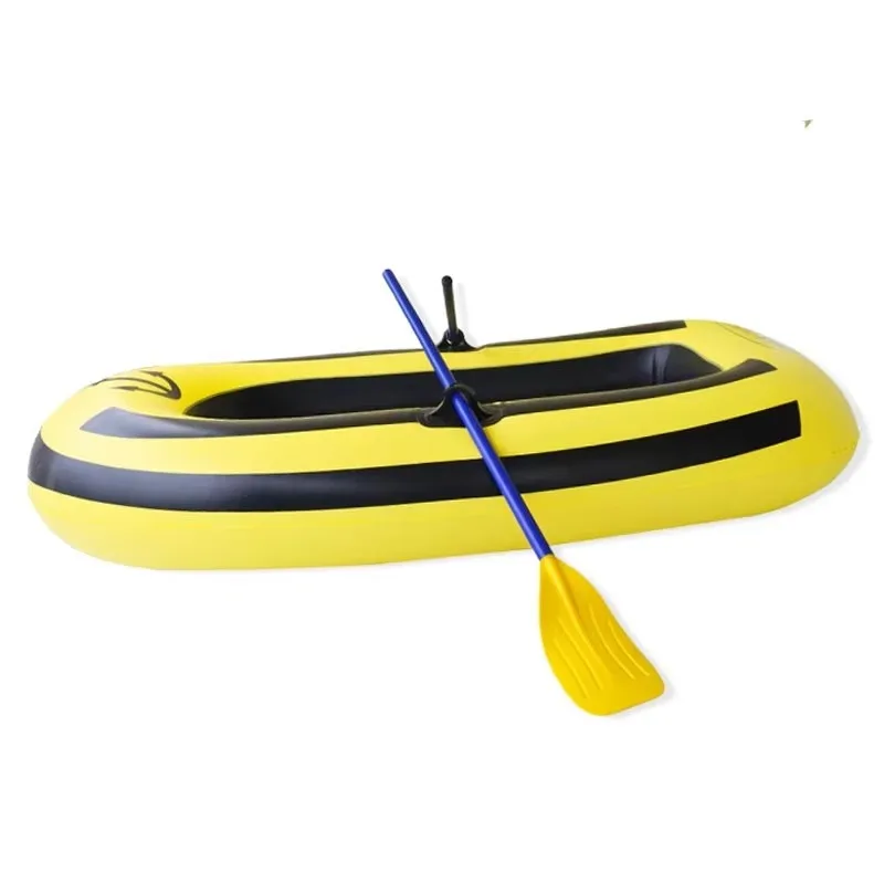 YTYIN 2-Person PVC Inflatable Rowing Boat And Yacht For Fishing And Motorcycles Ride On Float Water Play Equipment