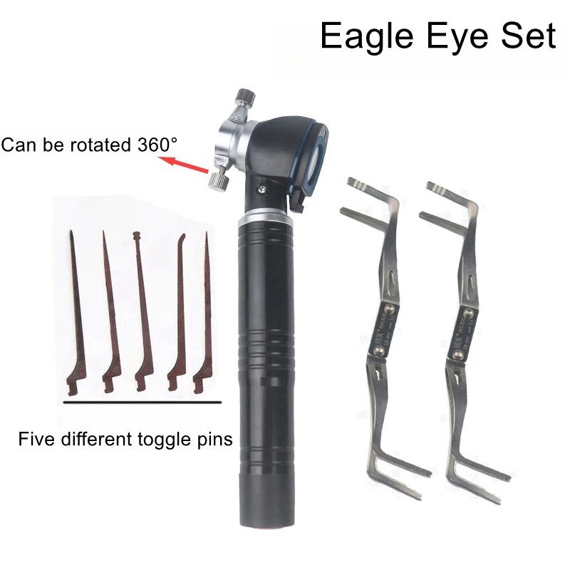 Eagle Eye Auxiliary Probe Set with Light Auto Auto Repair Tools New Borescope Toggle Pin with Light