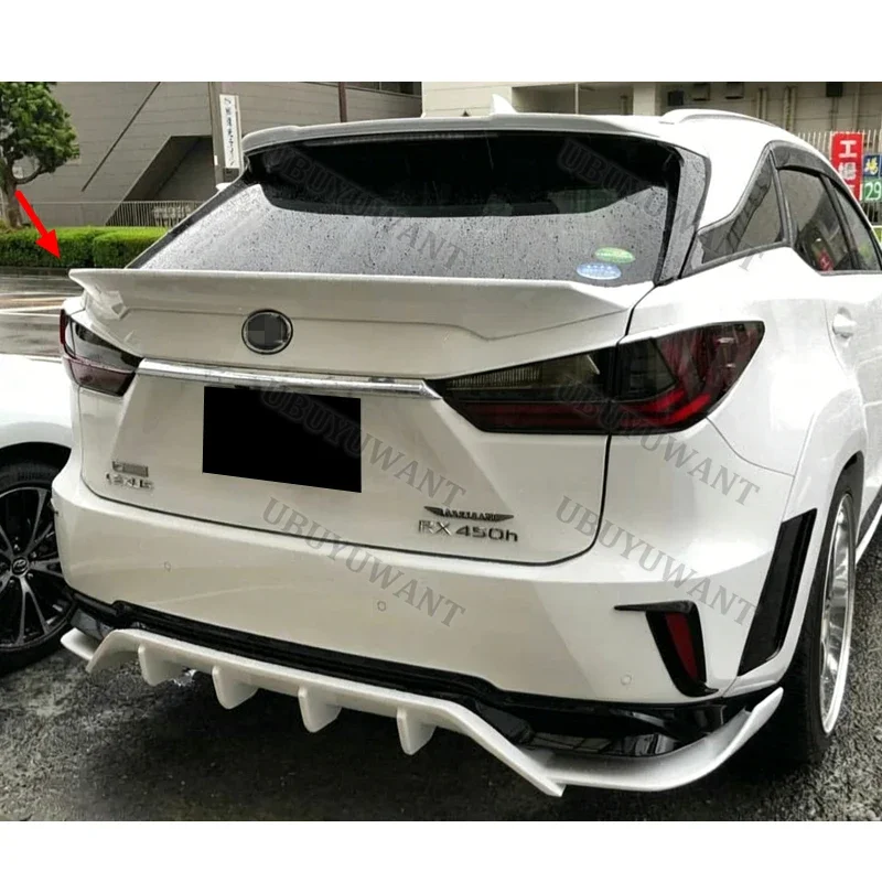 FOR LEXUS RX RX200T RX450H 2016 2017 2018 2019 2020 Real Carbon Fiber Rear Wing Trunk Lip Spoiler