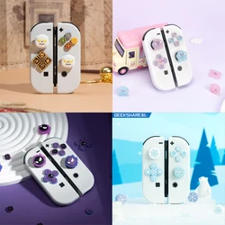Lovely Silicone Soft D-pad Cross Button ABXY Key Sticker Skin Case For Nintendo Switch Oled Joy-con Thumb Stick Grip Cap Cover