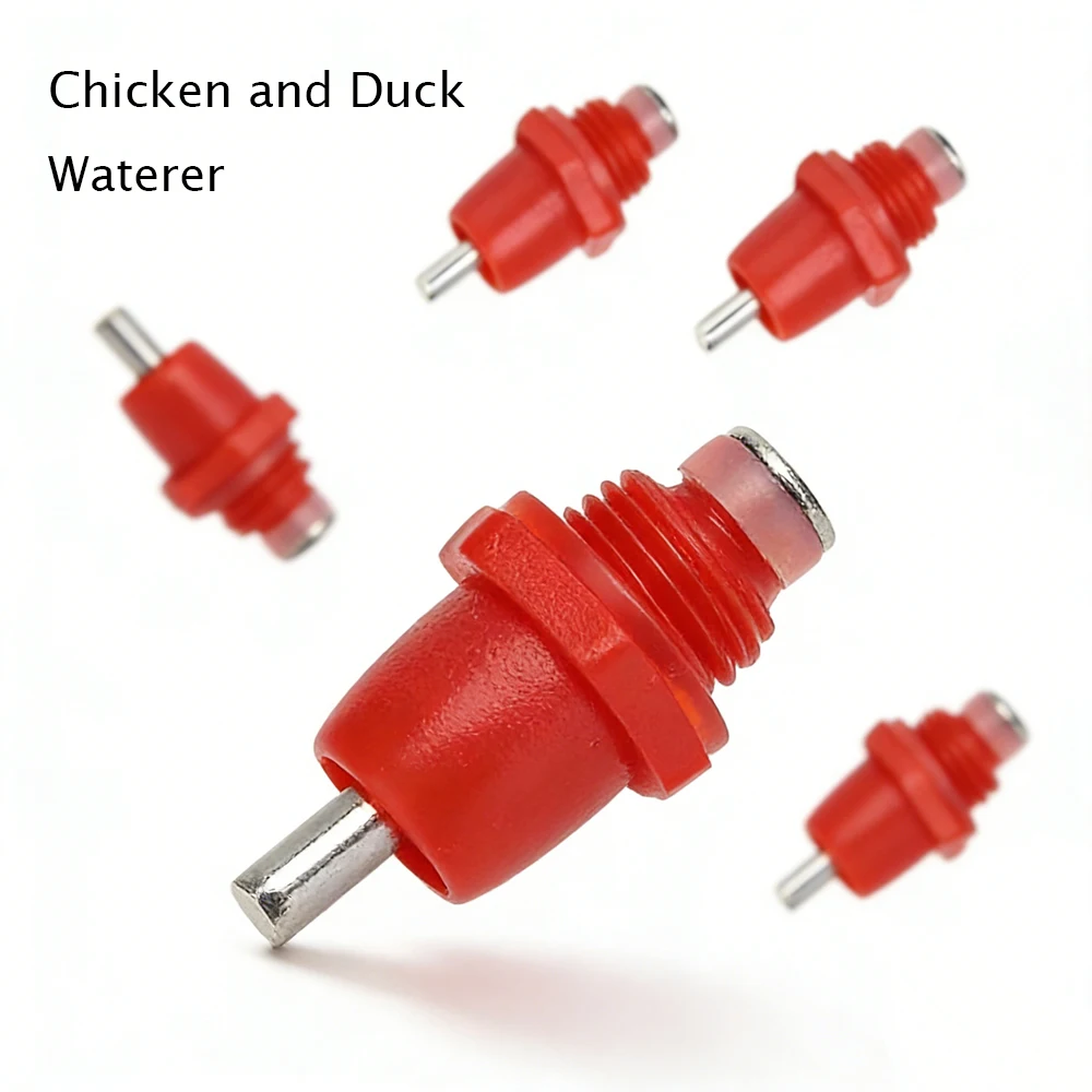 

10-50pcs Chicken Waterer Nipple Drinkers, Automatic Spring Type for Quail Pigeon Bird, Poultry Farming Equipment Waterer Nipples