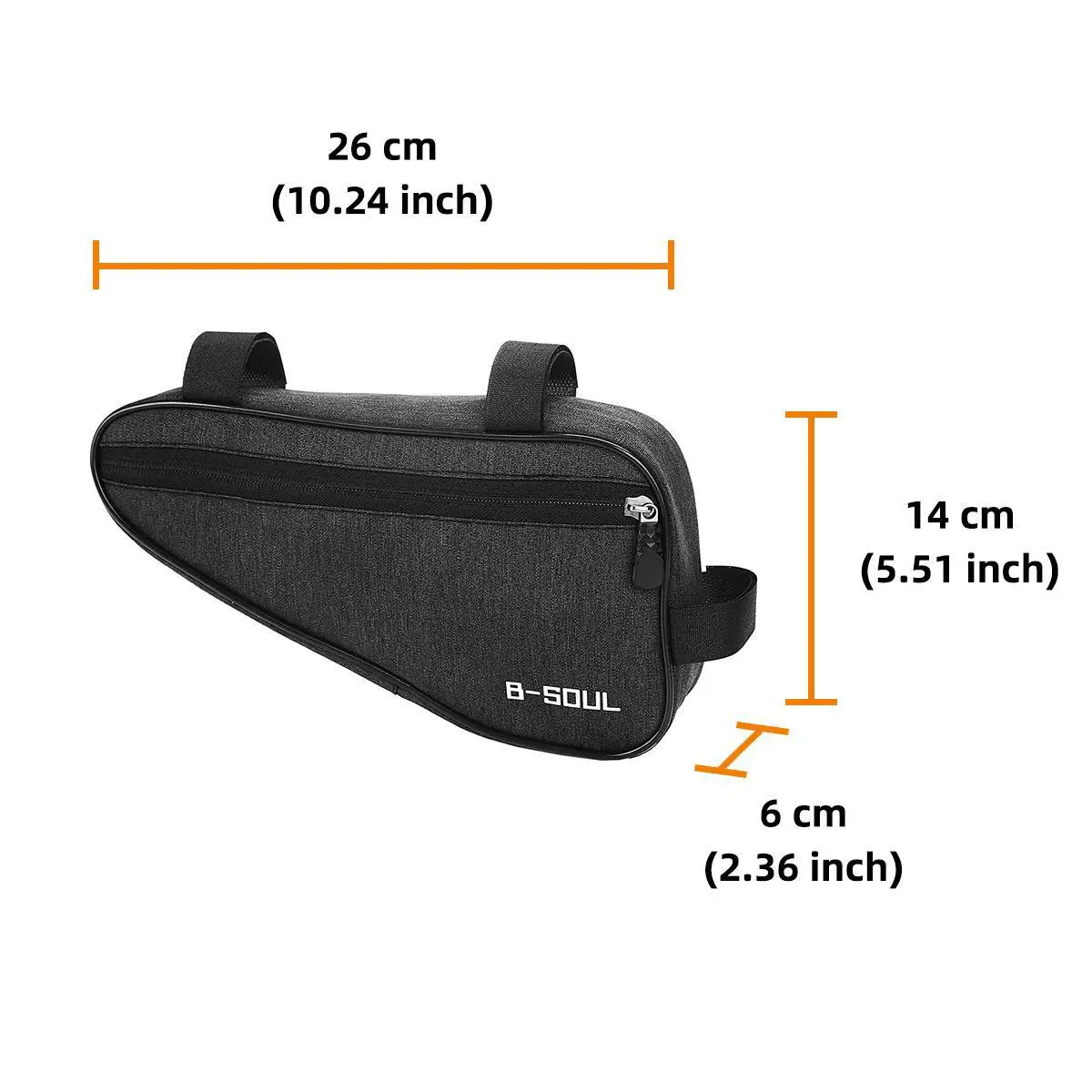 Borsa a triangolo per bicicletta borsa portaoggetti per sella con telaio a tubo anteriore custodia impermeabile borsa resistente per bici Versatile e durevole accessori per biciclette