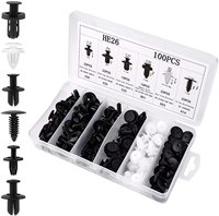 6 Size 100pcs Auto Fastener Car Clips Mixed Body Push Retainer Pin Rivet for Mercedes Benz W211 W203 W204 W210 W124 AMG W202 CLA