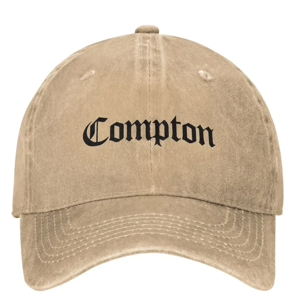 Compton Black Denim Baseball Cap NWA Music Tennis Skate Hip Hop Hats Spring Female Male y2k Retro Sun-Proof Snapback Cap