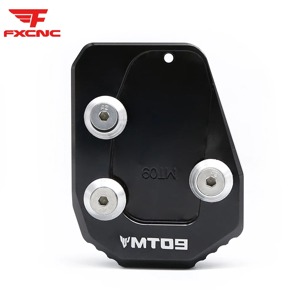 Motorcycle Kickstand Side Stand Extension Enlarger Pad Plate For YAMAHA MT-09 FJ09 XSR900 TRACER 900 SPORT TRACKER 2013-2020