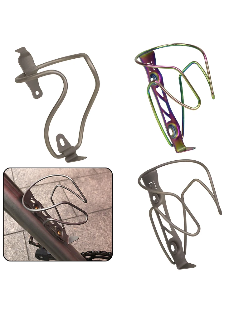 AliExpress heppe HEPPE Ultra Light Titanium Alloy Bike Bottle Holder MTB Road Bike Kettle Rack Water Bottle Bracket Cycling Water Bottle Cage