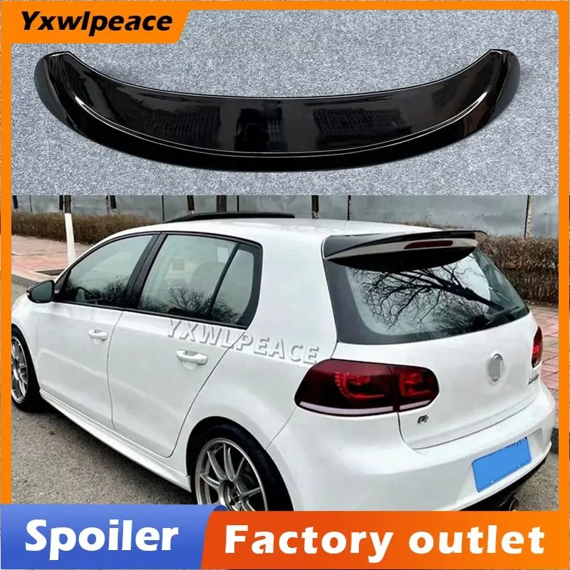 

For Volkswagen VW GOLF 6 Spoiler 2010 2011 2012 2013 MK6 High Quality ABS Material Primer Color Rear Roof Wing Trunk Spoiler