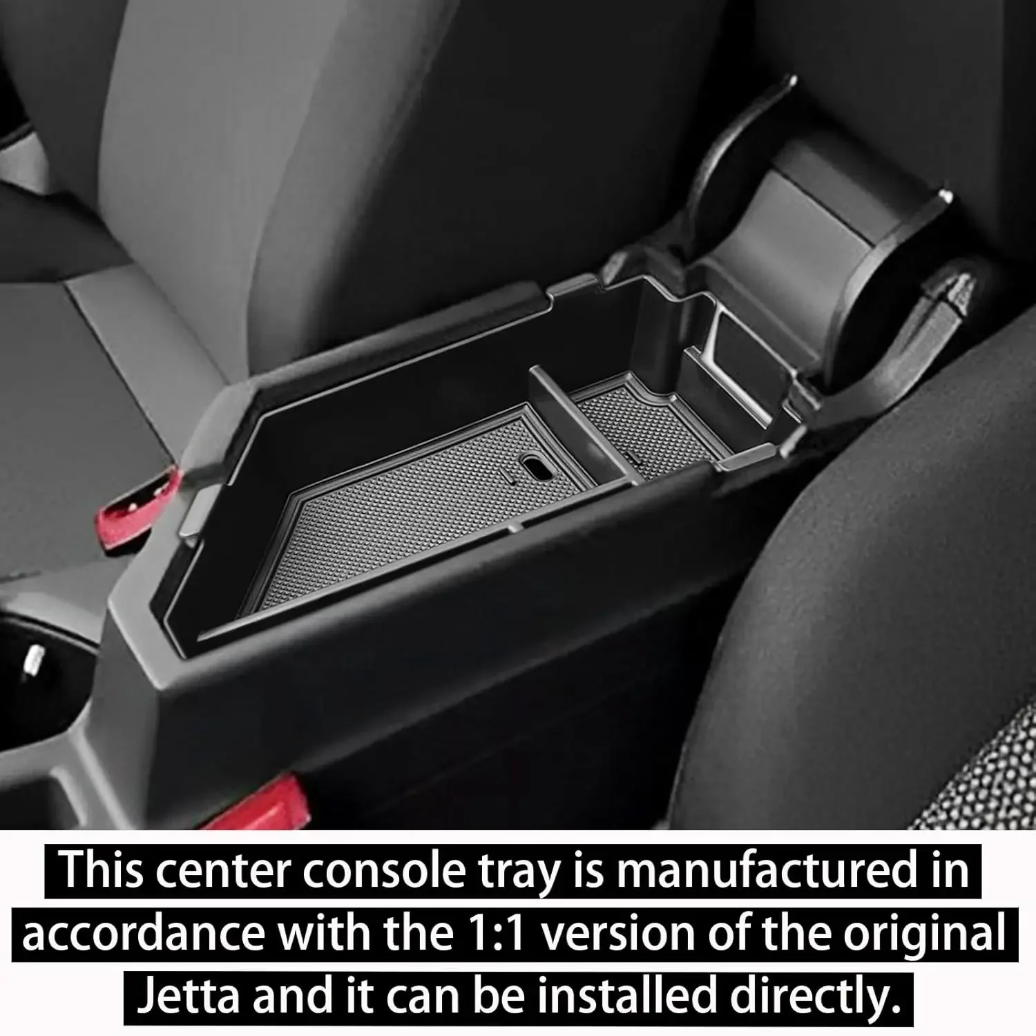 ل Volkswagen Jetta 2020-2025 وحدة التحكم المركزية درج منظم ملحقات التخزين إدراج مسند الذراع صينية تخزين فواصل وحدة التحكم