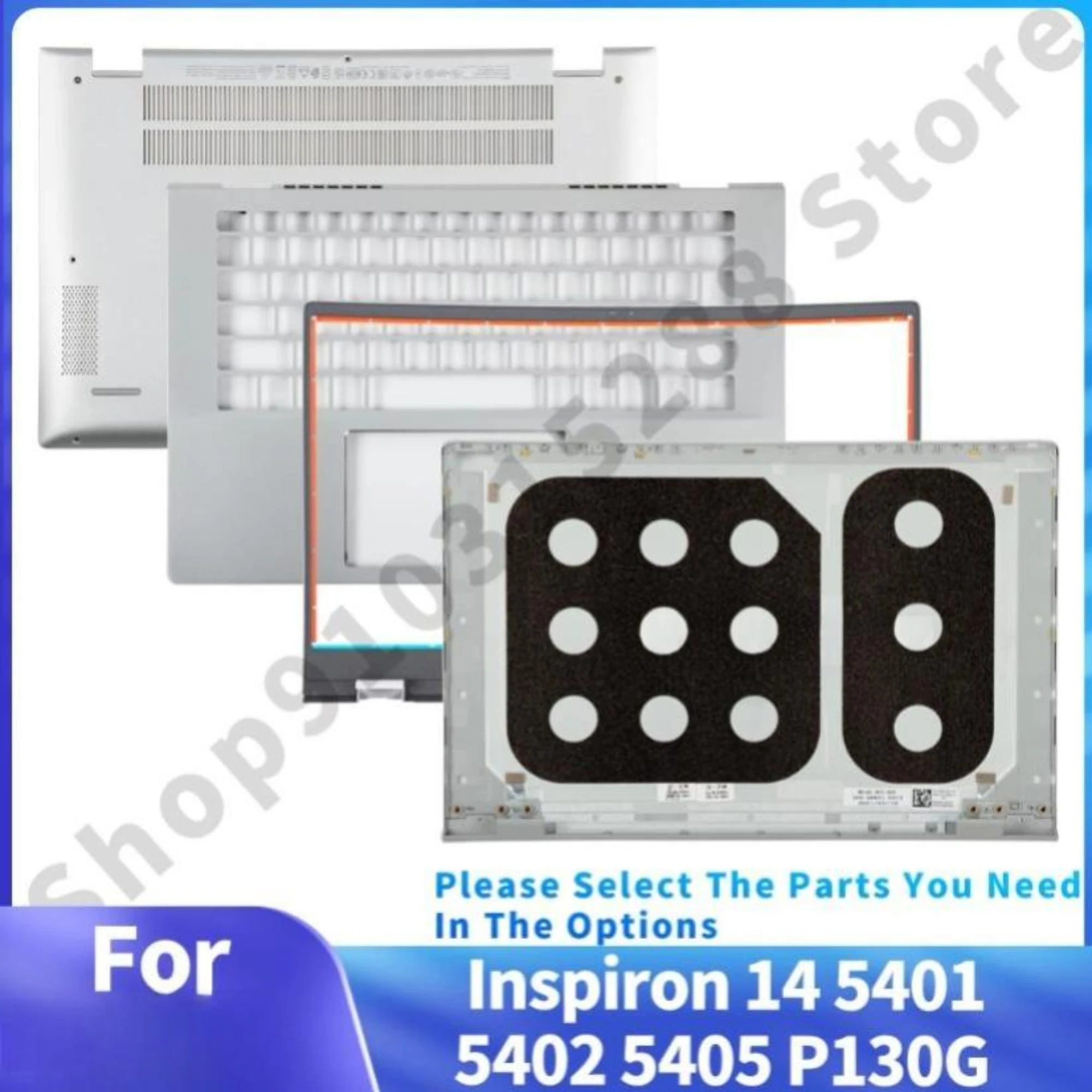 

Для Inspiron 14 5401 5402 5405 P130G p130g001 НОВАЯ задняя крышка ЖК-дисплея, рамка для упора для рук, нижняя часть корпуса, чехол для ноутбука, детали для ПК