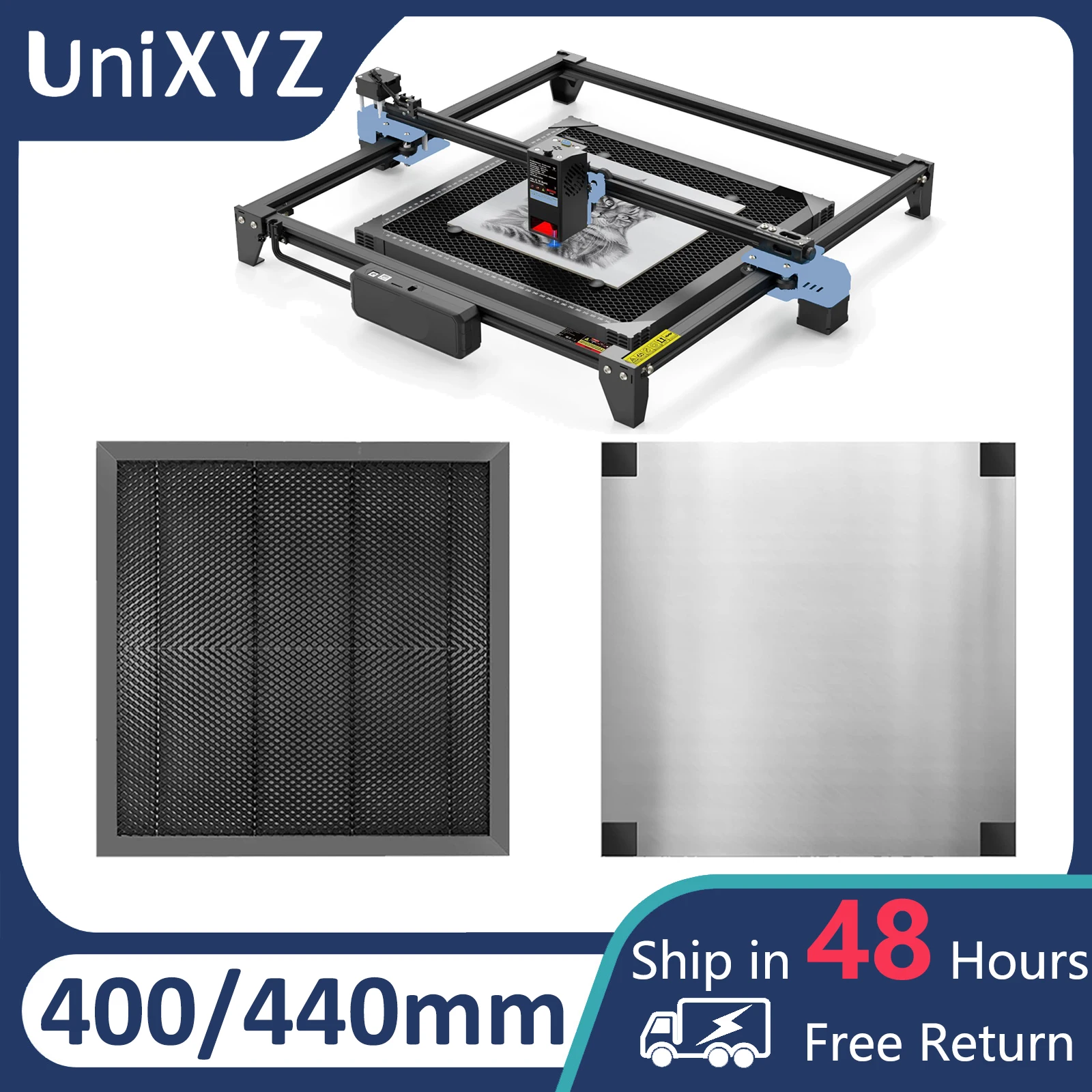 

400mm/440mm for SCULPFUN Laser Cutting Honeycomb Working Table Board Steel Panel Platform for CO2 Diode Laser Engraver Machine