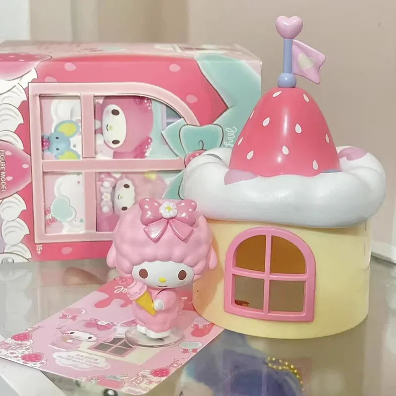 MINISO Blind Box Melody&Piano My Melody Little Sheep Play Home Collection Ornaments for Girls Gift Handmade